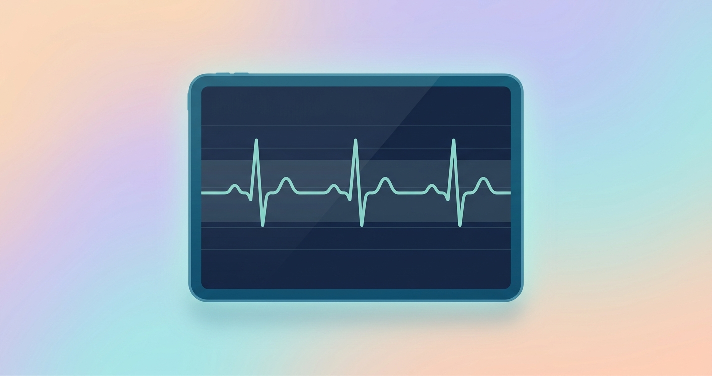 How do I check my dad's vitals on his tablet without buying a monitor?